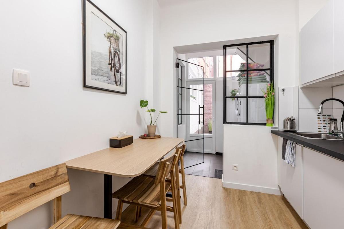 Cosy Appartement Met Tuin In Centrum Antwerpen Gratis Parking Free Parking! Kültér fotó