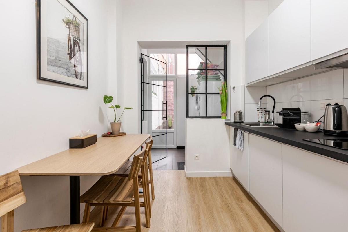 Cosy Appartement Met Tuin In Centrum Antwerpen Gratis Parking Free Parking! Kültér fotó